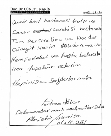 Cüneyt Narin Doktoruma teşekkür ederim.