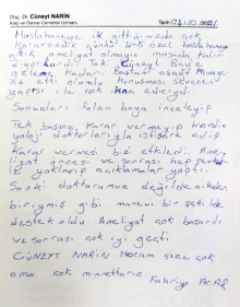 Sanki aileden biriymişiz gibi destek oldu.