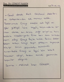 Şifayı Cüneyt beyde bulduk.